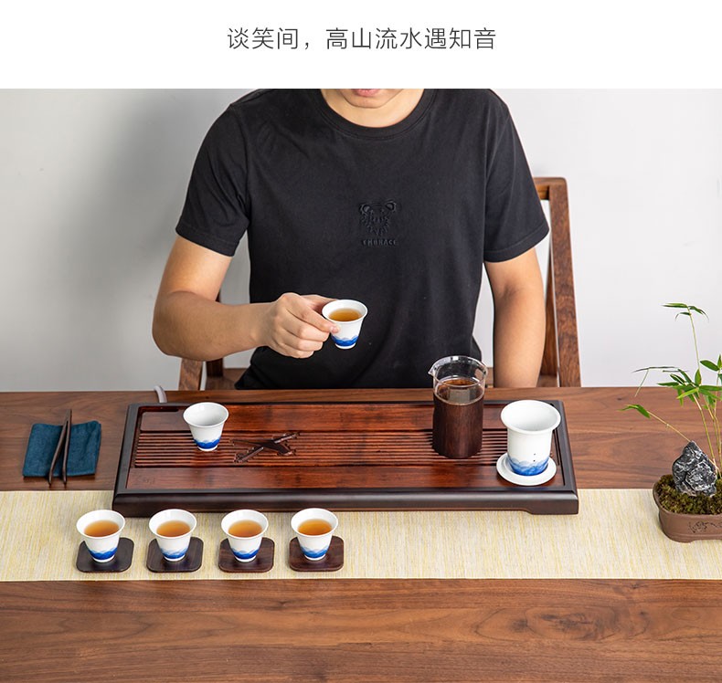 重竹茶盘-雀音62*23.5