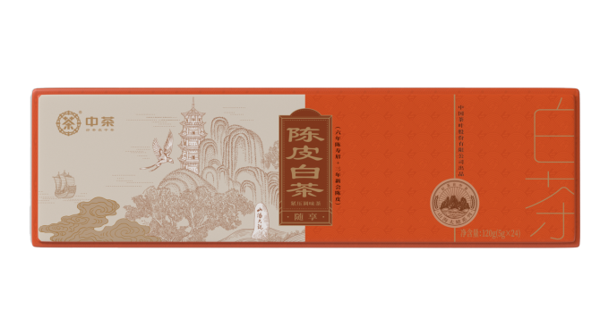 中茶山海太姥·随享陈皮白茶紧压调味茶120g