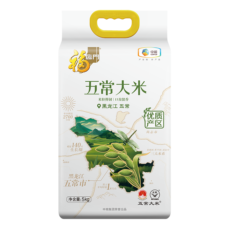 中粮福临门优质产区五常大米5kg
