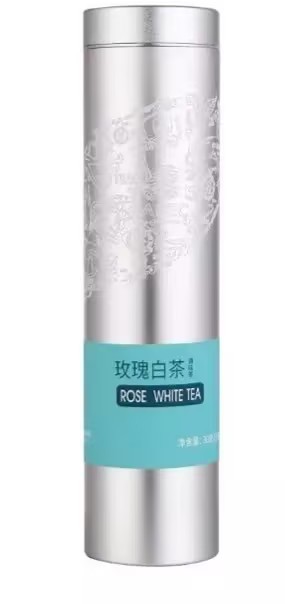 中茶时尚·玫瑰白茶（银罐）30g