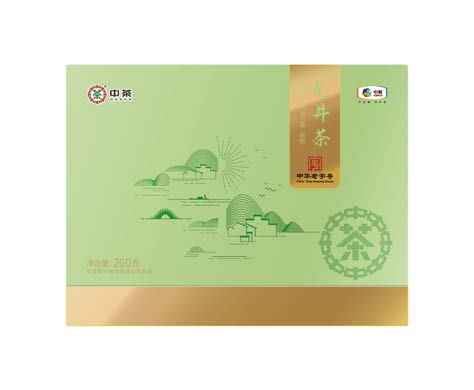 中茶25年纸包系列一级龙井茶200g